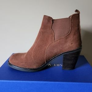 Brown Suede Ankle Boots - Womens 5
